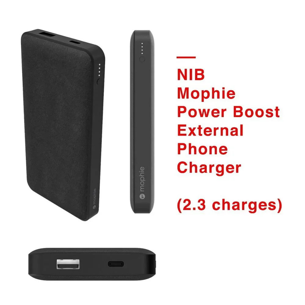 NIB Mophie Power Boost PD (Fast Charge) 10,000 mAh Portable Phone Charger